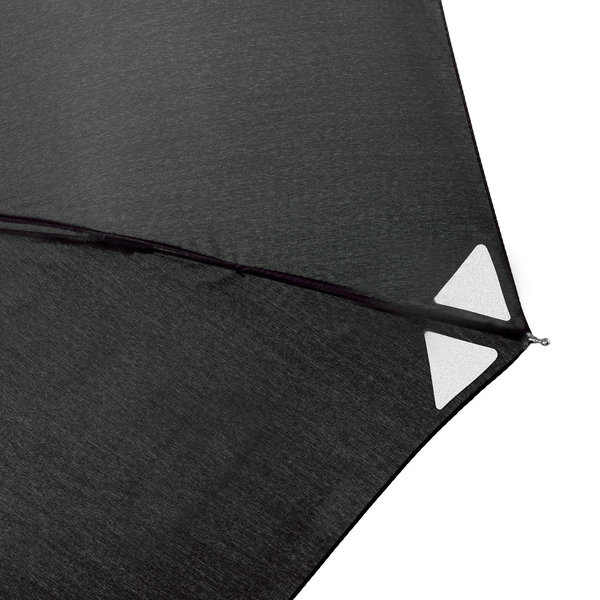 Dainty Travel Umbrella Reflective Black